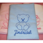 Fleece deka dětská - dvojitá s výšivkou na přání